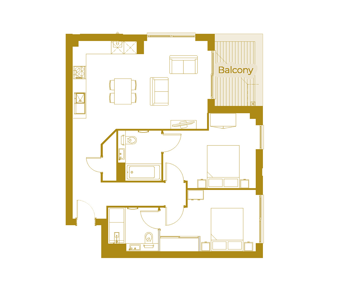 Type 1 – Block B - 1023 West - Weston Homes