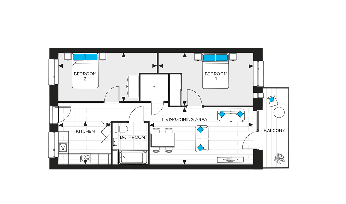 Type 41 - Caxton Square - Weston Homes