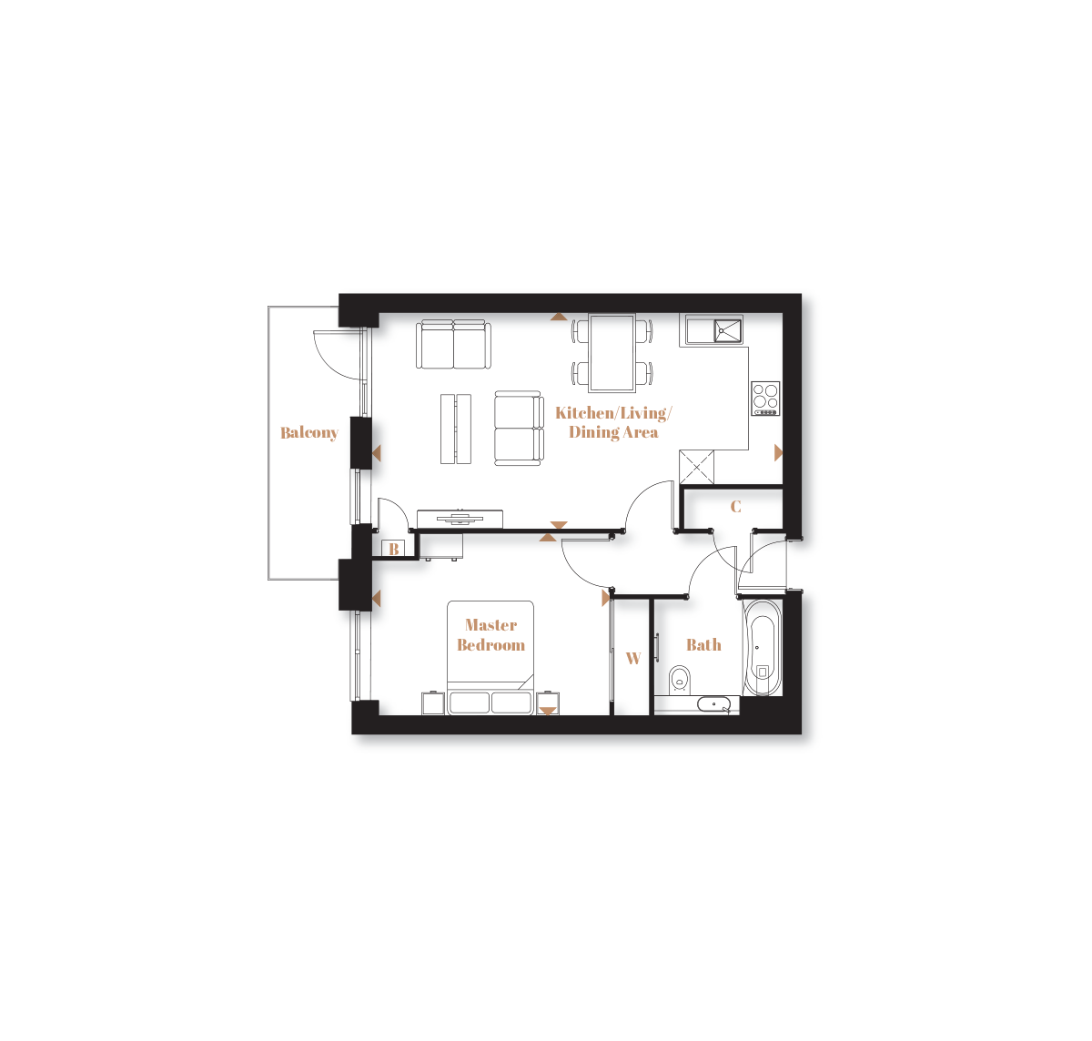 Type 2 – The Duchess - Langley Square - Weston Homes