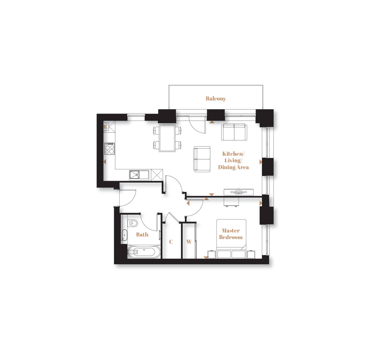 Type 1 – The Duchess - Langley Square - Weston Homes