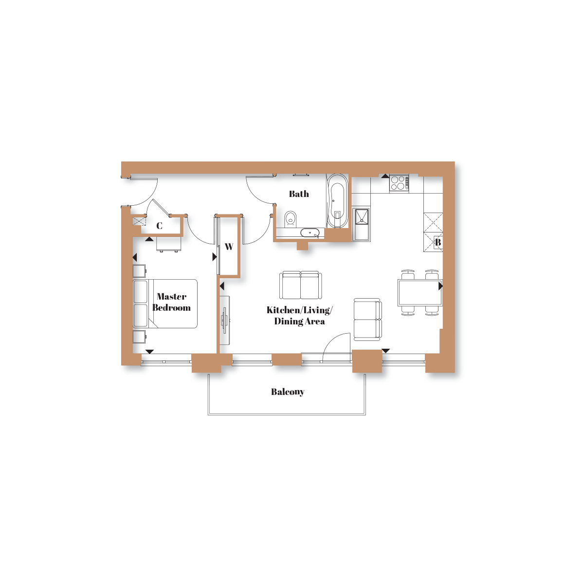 Type 2 – The Monarch - Langley Square - Weston Homes