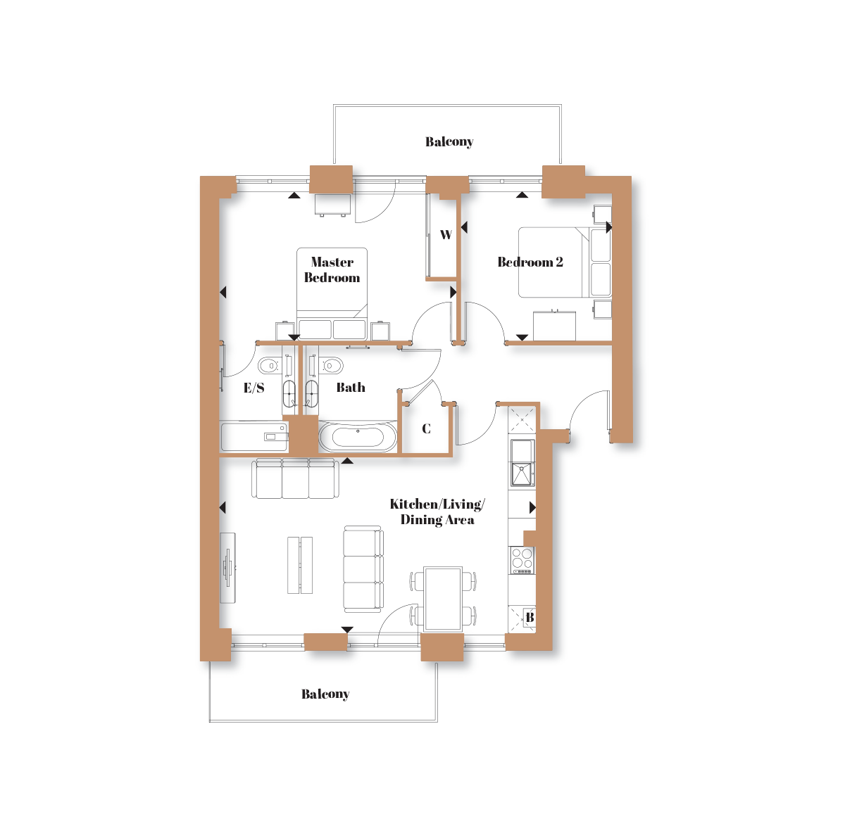 Type 17 – The Monarch - Langley Square - Weston Homes