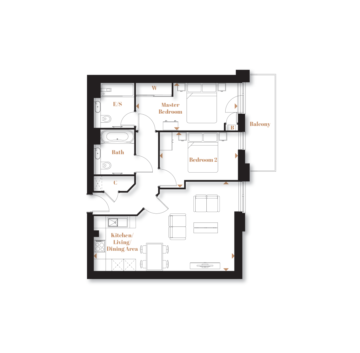 Type 25 – The Monarch - Langley Square - Weston Homes