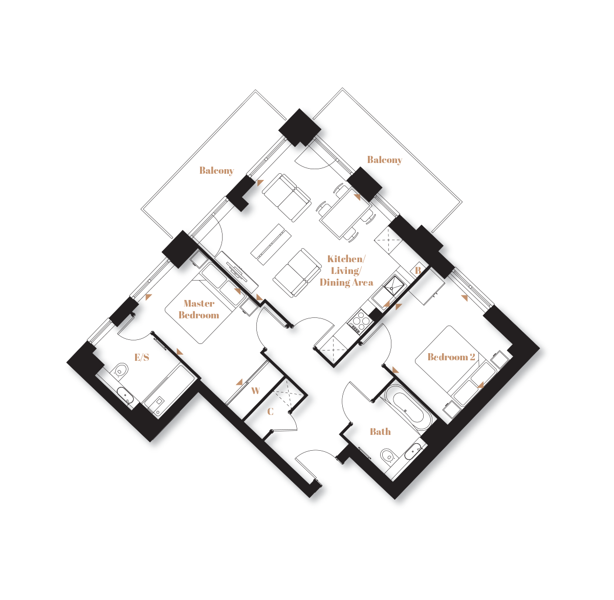 Type 22 – The Monarch - Langley Square - Weston Homes