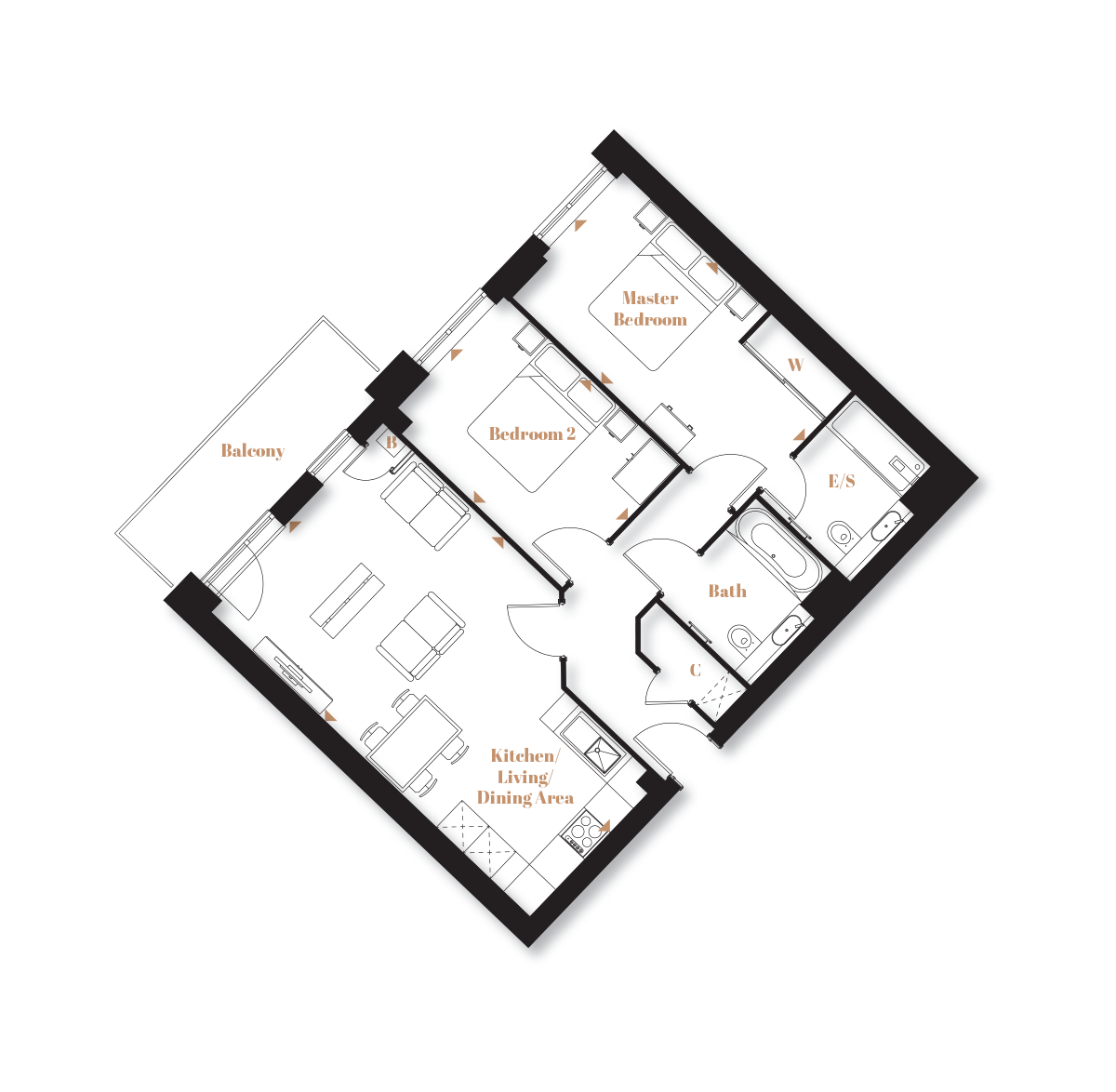 Type 30 – The Monarch - Langley Square - Weston Homes