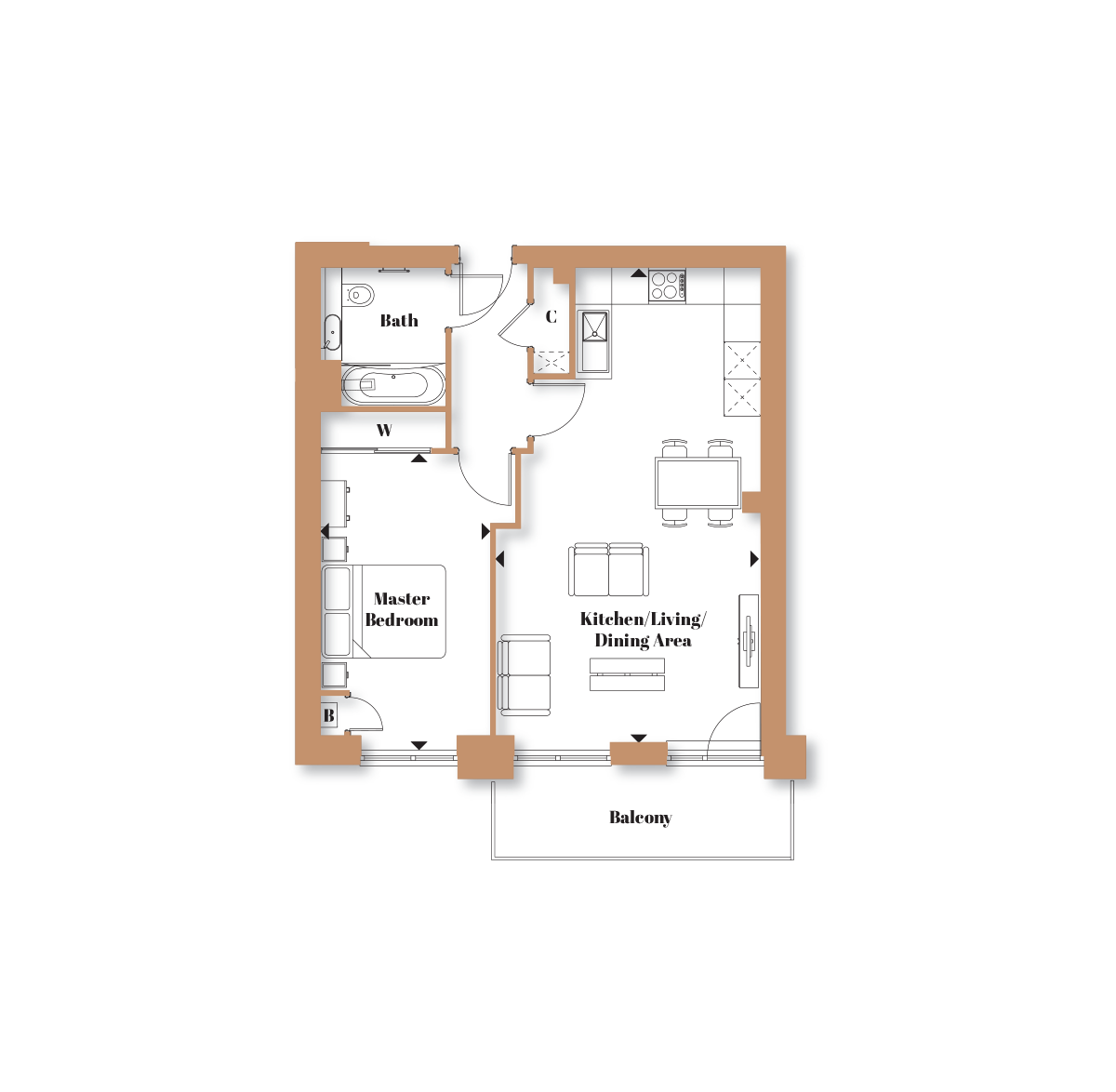 Type 3 – The Monarch - Langley Square - Weston Homes