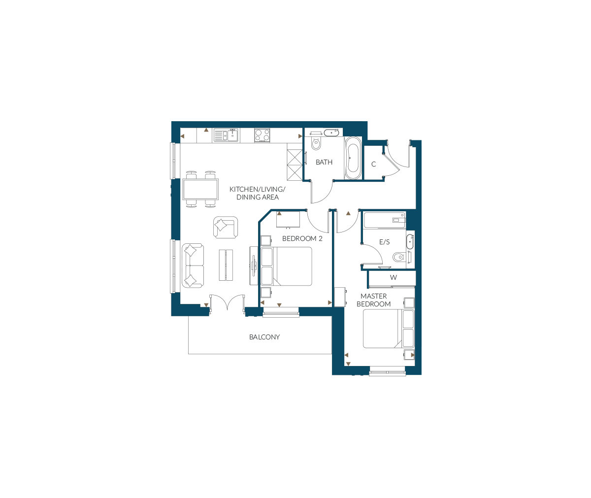 Type 3 – The Colombier - Springfield Park - Weston Homes