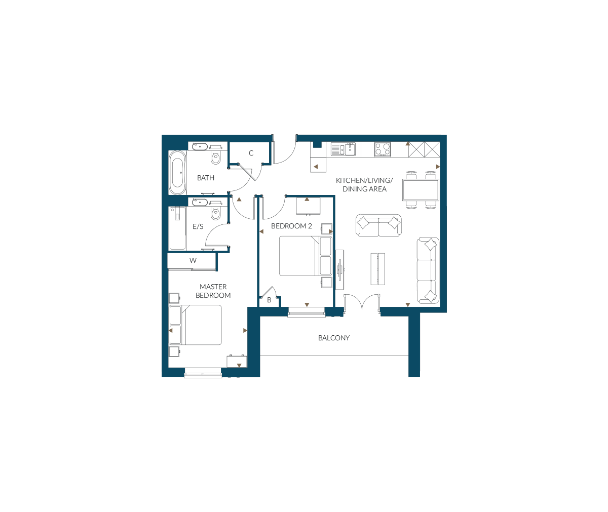 Type 8 – The Colombier - Springfield Park - Weston Homes