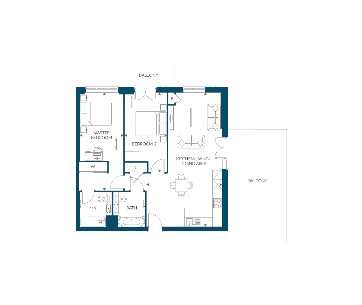 Type 24 – The Colombier - Springfield Park - Weston Homes