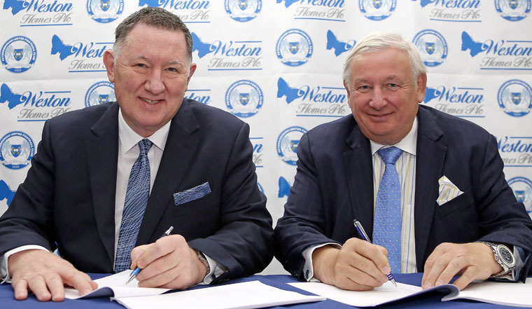 Peterborough United Sign Five-Year Sponsorship Deal With Housebuilder Weston Homes At Club Stadium